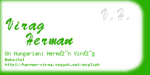 virag herman business card